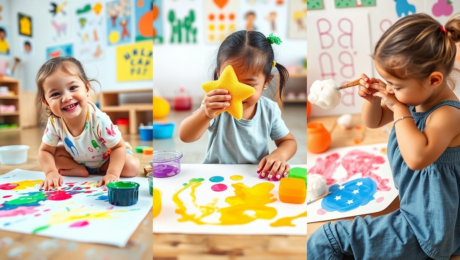 10 Atividades de Pintura para Crianças de 2 a 7 Anos