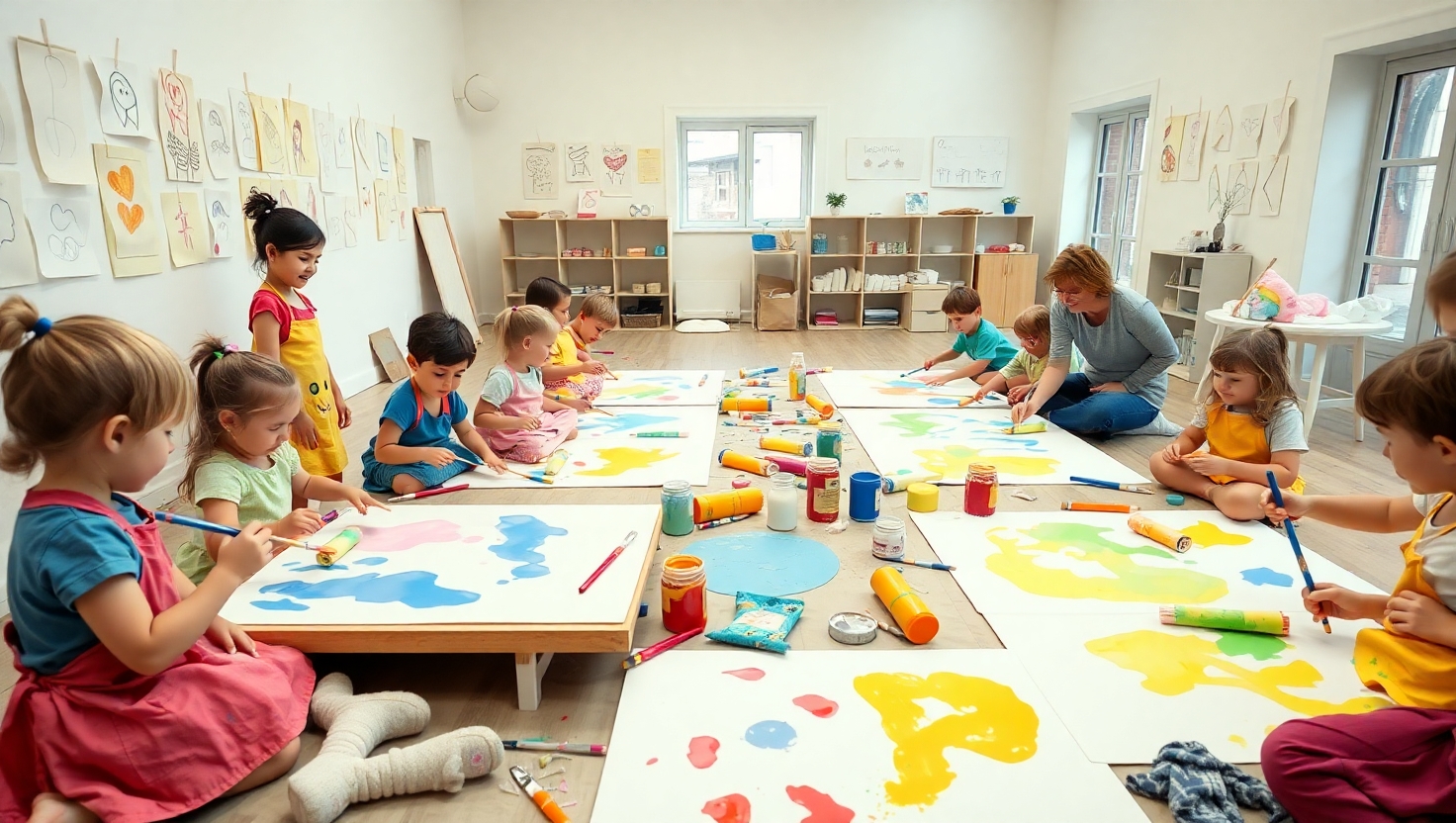 Planejando Oficinas de Pintura para Crianças