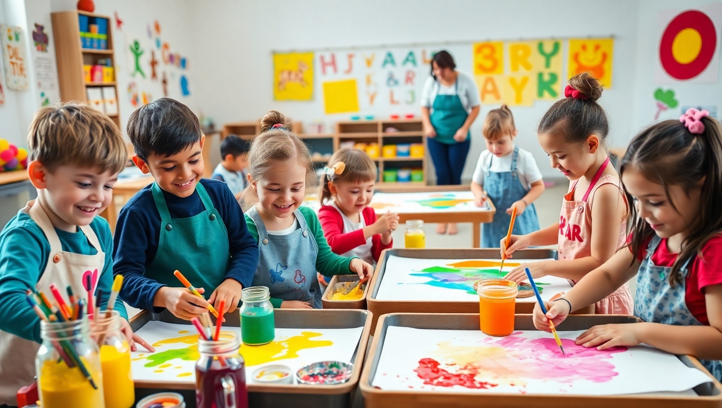 Como a Pintura Estimula o Desenvolvimento Infantil